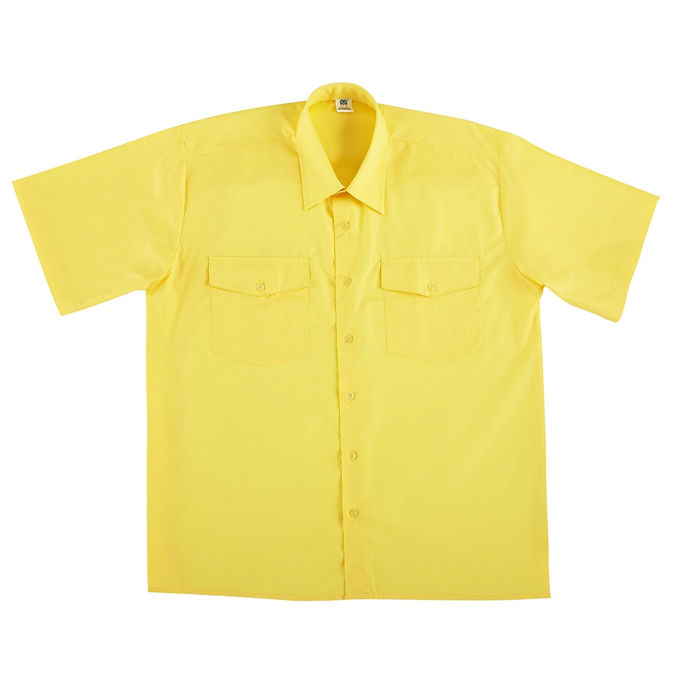Camisa manga corta tergal amarilla 388-CYMC - Referencia 388CMCY